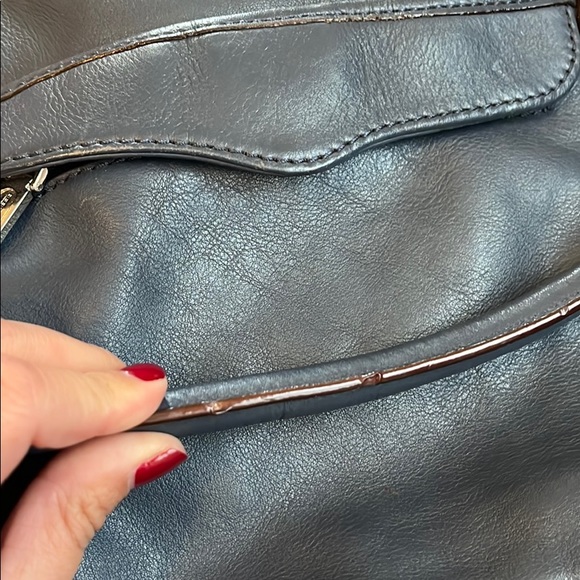 Rebecca Mincoff Cupid Satchel- blue/grey - Picture 8 of 9